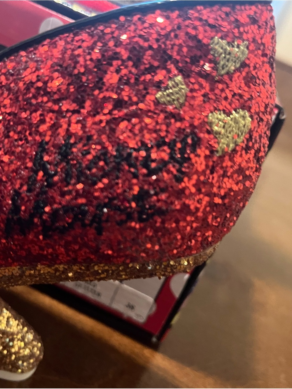 Irregular Choice/Disney “Oh Boy” Red Glitter Mickey Mouse Heels - Picture 5 of 10
